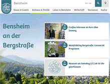 Tablet Screenshot of bensheim.de